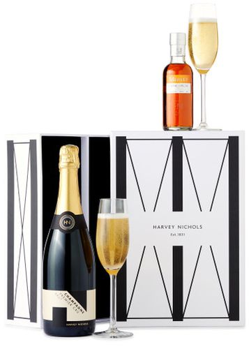 Peach Bellini Gift Box, Hamper, 750ml Champagne - Harvey Nichols - Modalova