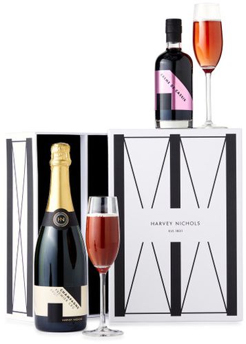Champagne Kir Royale Gift Set, Hamper, 750ml Champagne - Harvey Nichols - Modalova