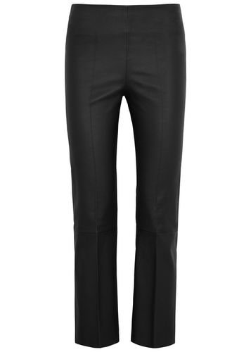 Florentina Cropped Leather Leggings - - 42 (UK 16 / XL) - By malene birger - Modalova