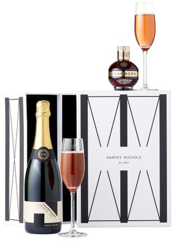 Champagne & Chambord Gift Set, Christmas Hamper, 750ml - Harvey Nichols - Modalova