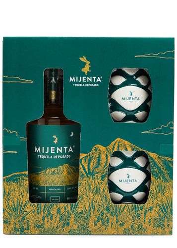 Tequila Reposado and Glasses Gift Set - Mijenta - Modalova