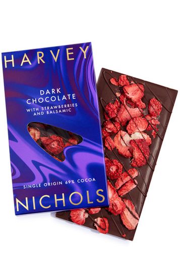 Dark Chocolate With Strawberry and Balsamic Vinegar 90g - Harvey Nichols - Modalova