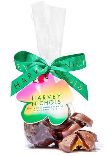 Milk Chocolate Coated Rose and Cardamom Caramels 100g - Harvey Nichols - Modalova