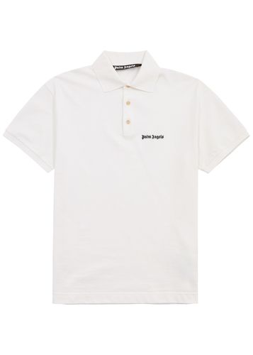 Logo-embroidered Piqué Cotton Polo Shirt - - L - Palm Angels - Modalova