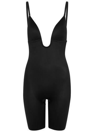 Spanx Oncore Open Bust Mid Thigh Bodysuit - Black