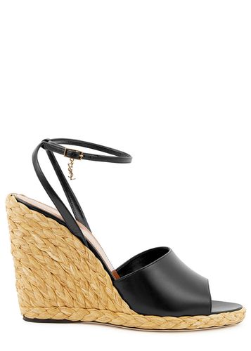 Paloma 95 Leather Espadrille Wedge Sandals - 8 - Saint Laurent - Modalova