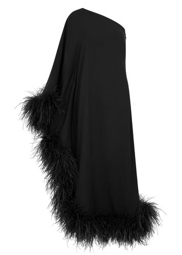 Ubud One-shoulder Feather-trimmed Midi Dress - - 12 - Taller Marmo - Modalova