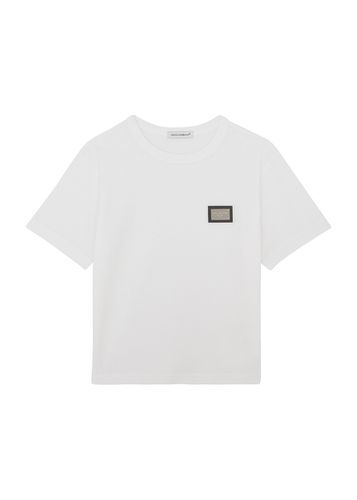 Dolce & Gabbana Kids Logo Cotton T-shirt (2-6 Years) - - 4 Years - Dolce&gabbana - Modalova