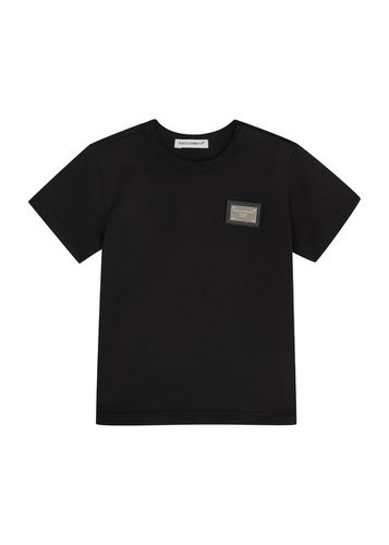 Dolce & Gabbana Kids Logo Cotton T-shirt - - 6 Months - Dolce&gabbana - Modalova