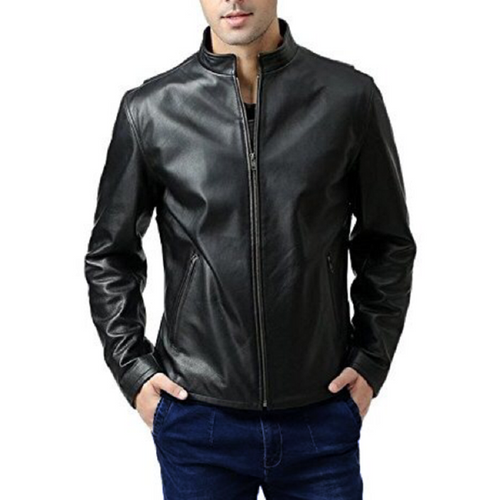 Men's Fashion Genuine Leather Jacket FSH066 - Feather skin - Modalova