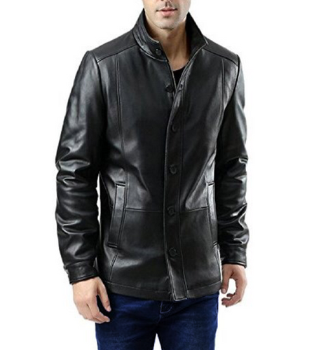 Men's Fashion Genuine Leather Jacket FSH067 - Feather skin - Modalova