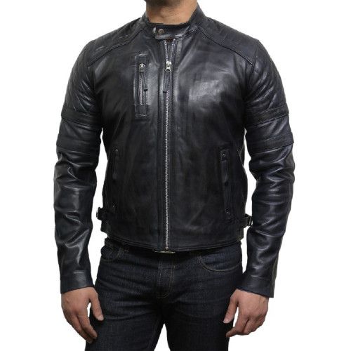 Men's Fashion Genuine Leather Jacket FS31 - Feather skin - Modalova