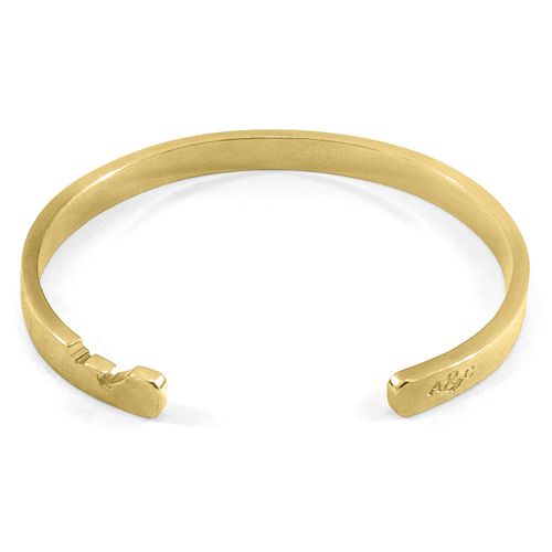 Axton Anchor Cutout Wayfarer 9ct Yellow Bangle - ANCHOR & CREW - Modalova