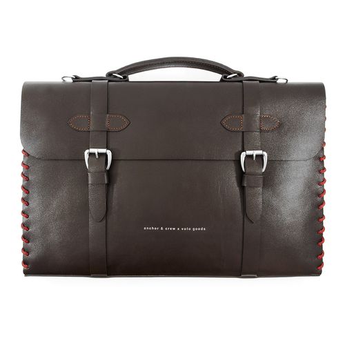 Large Deep Rufford Leather and Rope Briefcase - ANCHOR & CREW - Modalova