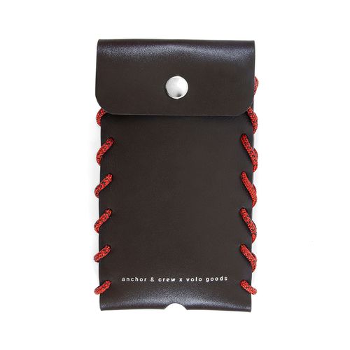 Large Traffic Standen Leather and Rope Phone Case - ANCHOR & CREW - Modalova