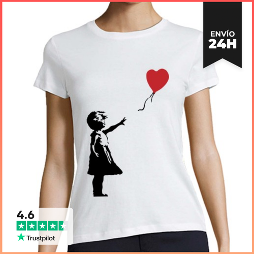 Camiseta Mujer Manga Corta Girl With Balloon laTostadora - latostadora.com - Modalova