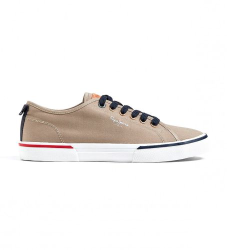 PMS30811 Trainers Retro Kenton marron (42), Tissu, Plat, Lacets, Casuel, Durable - Pepe Jeans - Modalova