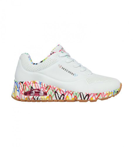 Trainers Uno Loving Love (35), Blanc, Tissu, Plat, Lacets, Casuel - Skechers - Modalova