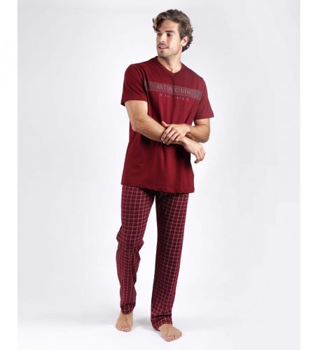 Pyjama à manches courtes Scoreboard marron (XXL), Homewear, Grenat, Coton, Manche courte - Antonio Miro - Modalova
