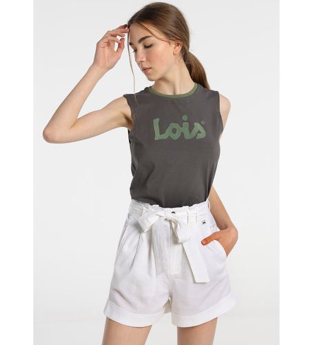 Short Plain (S), Blanc, Casuel, Coton - Lois Jeans - Modalova