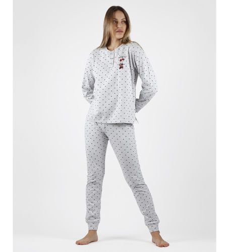 Pyjama à manches longues Minnie Hearts (L), Noir, Homewear, Coton, Manche longue - Disney - Modalova