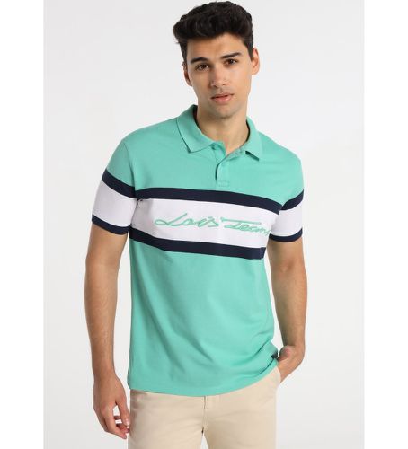 Polo Shirt Chest Stripe Embroidery 3D (XXL), Casuel, Vert, Coton, Manche courte - Lois Jeans - Modalova