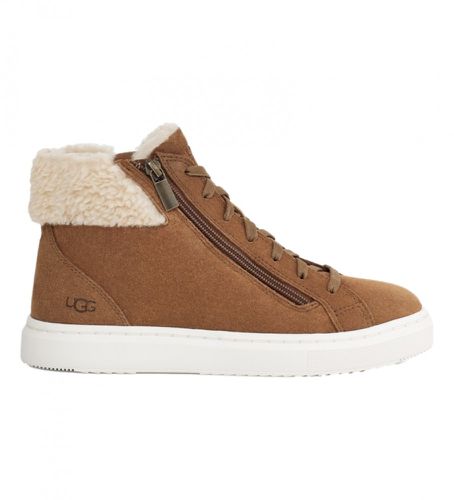 Bottes en cuir W Alameda Mid Zip marron (36), Plat, 1 à 3 cm, Fermeture éclair, Casuel - UGG - Modalova