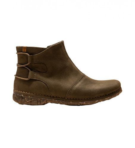 N9171FE0005_0G3 Bottines en cuir N917 Pleasant (36), Plat, Fermeture éclair, Casuel, Vert - El Naturalista - Modalova