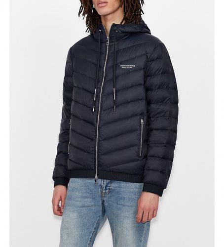 NZB53ZNW3Z5578 Veste à capuche en duvet léger (M), Casuel, Polyamide, Manche longue - Armani Exchange - Modalova