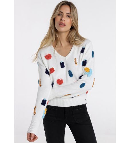 Pullover - Col (S), Casuel, Acrylique, Manche longue - Lois Jeans - Modalova