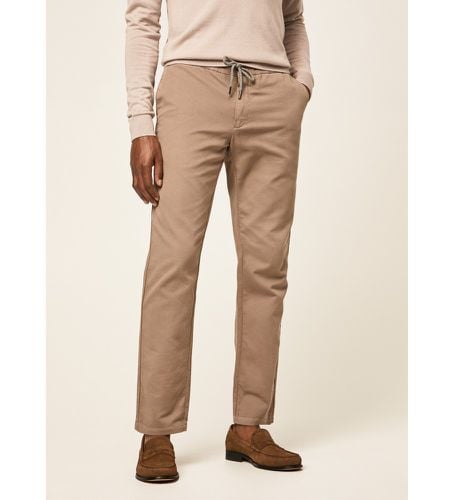 HM212414 Pantalon chino slim de style jogger marron clair (34/32), Casuel, Coton - Hackett London - Modalova