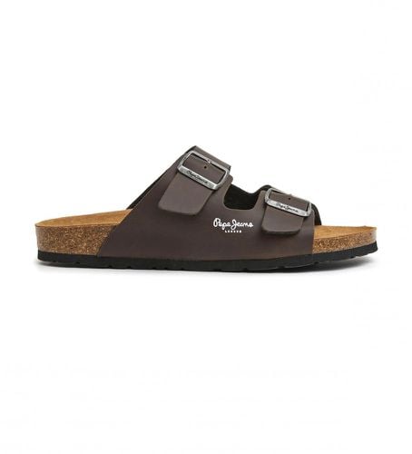 PMS90108 Sandales anatomiques Double Kansas marron (40), Plat, Aucun, Casuel - Pepe Jeans - Modalova