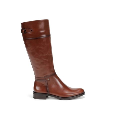 D7687-SR Marron D7687 Terre Bottes en cuir marron (36), 1 à 3 cm, Fermeture éclair, Casuel - Dorking by Fluchos - Modalova