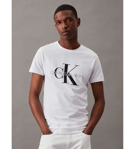 J30J320935 T-shirt Slim Monogram (XXS), Casuel, Coton, Manche courte, Le coton biologique, Durable - Calvin Klein Jeans - Modalova