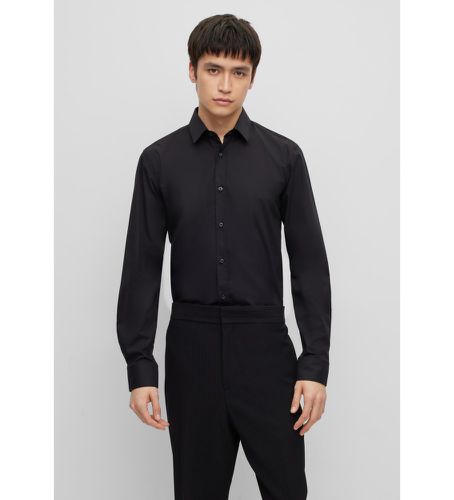 Chemise Elisha noire (37), Casuel, Fête, Coton, Manche longue - HUGO - Modalova