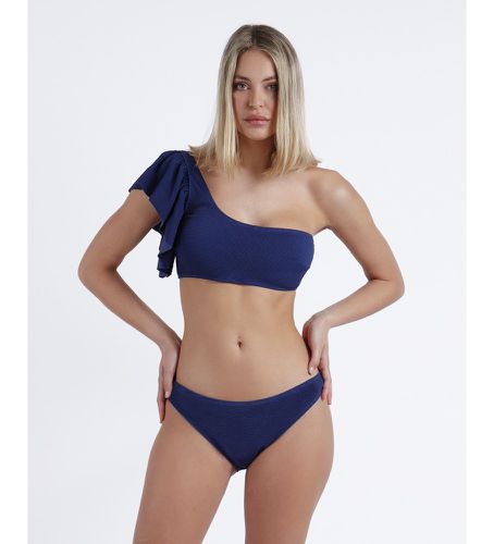 Bikini à volants asymétriques Structure (40), Bleu, Casuel, Beachwear, Polyamide - Admas - Modalova