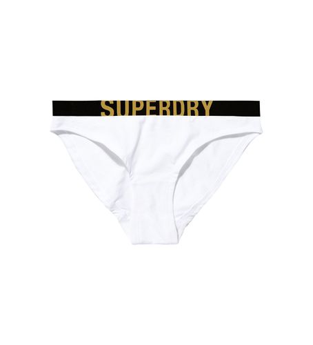 W3110354A Bas de bikini en coton biologique avec grand logo (XS), Blanc, Homewear, Le coton biologique, Durable - Superdry - Modalova