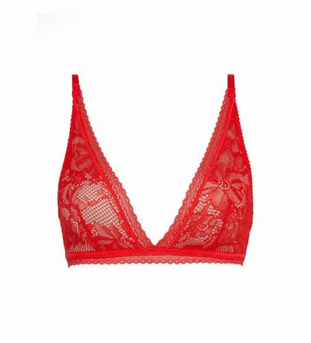 UW0UW04752 Soutien-gorge triangle avec dentelle florale (L), Homewear, Durable, Nylon recyclé - Tommy Hilfiger - Modalova