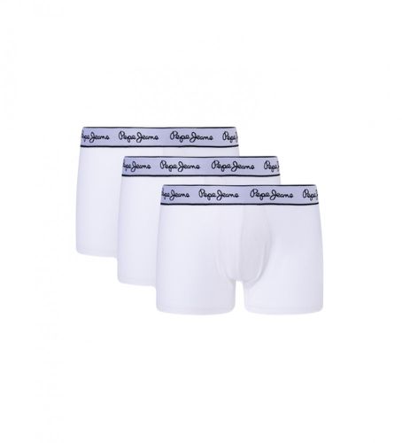 PMU10975 Pack 3 boxers blancs stretch avec logo (S), Homewear, Coton - Pepe Jeans - Modalova