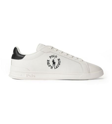 Heritage Court II Leather Sneakers (44), Cuir, Blanc, Plat, Lacets, Casuel - Polo Ralph Lauren - Modalova