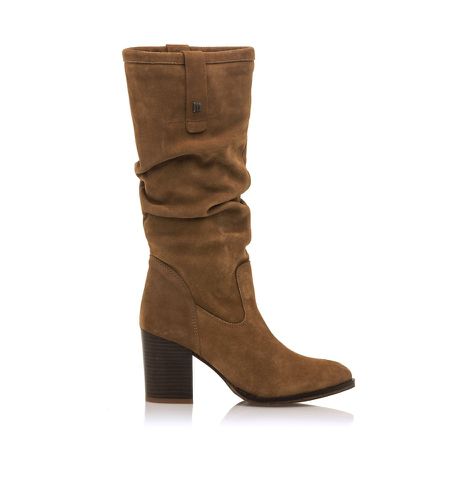 Bottes en cuir marron Uma - Hauteur du talon 7,5cm (36), 5 à 8 cm, Fermeture éclair, Casuel - Mustang - Modalova