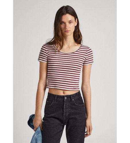 PL505712 T-shirt Babette marron (S), Casuel, Grenat, Coton, Manche courte, Durable - Pepe Jeans - Modalova