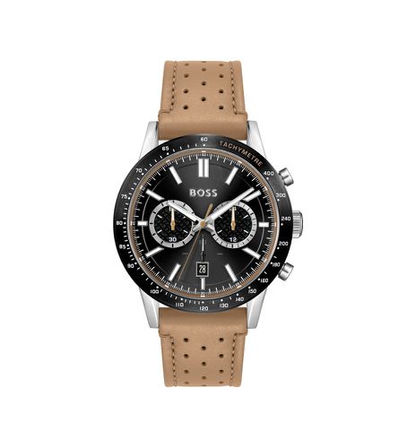 Montre analogique avec bracelet en cuir Allure (OSFA), , Casuel, Laisse - BOSS - Modalova