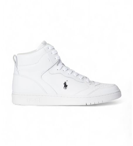 Low Top Lace leather trainers (42), Cuir, Blanc, Plat, Lacets, Casuel - Polo Ralph Lauren - Modalova