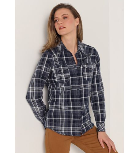 Chemise en denim à carreaux multicolores (XS), Casuel, Coton, Manche longue, Marine - Lois Jeans - Modalova