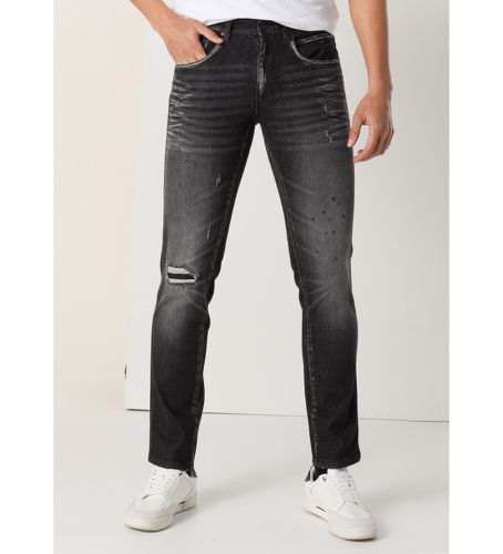 Jean slim - Taille moyenne Damage (32), Bleu, Casuel, Coton, Denim - Lois Jeans - Modalova