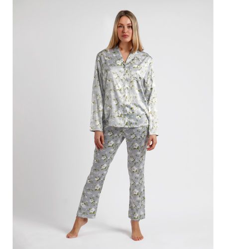 Pyjama ouvert à manches longues style perles (S), Homewear, Polyester, Manche longue - Admas - Modalova