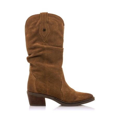 Bottes en cuir Teo marron - Hauteur du talon 5cm (36), 3 à 5 cm, Fermeture éclair, Casuel - Mustang - Modalova