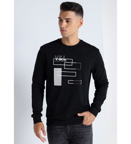 Sweatshirt avec bande arrière noire (S), Casuel, Coton, Manche longue - Victorio & Lucchino, V&L - Modalova