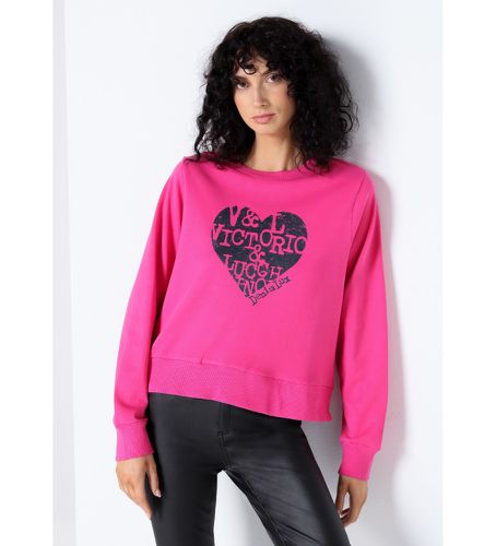 Sweatshirt lettres en forme de coeur (XS), Casuel, Coton, Manche longue - Victorio & Lucchino, V&L - Modalova